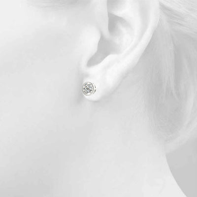 Ayla Lab Grown Diamond Bezel Set Studs (1 ct. TDW)