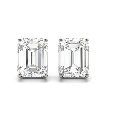 Lourdes Emerald Lab Grown Diamond Studs