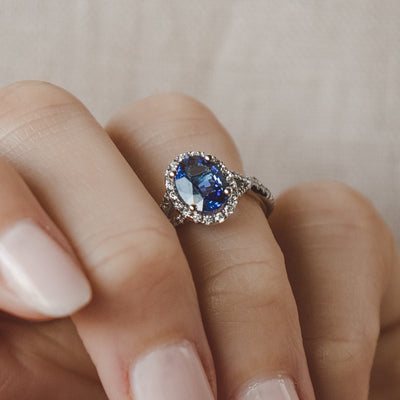 Blue Sapphire Engagement Rings