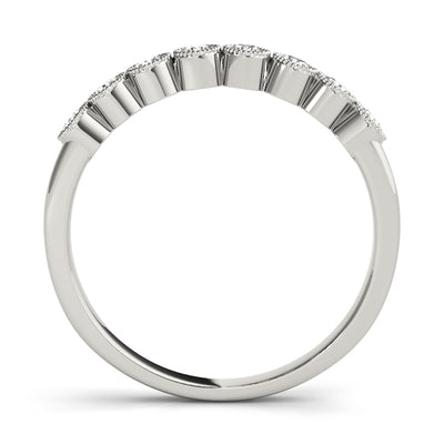 Luna Women's Diamond Milgrain Bezel Wedding Ring