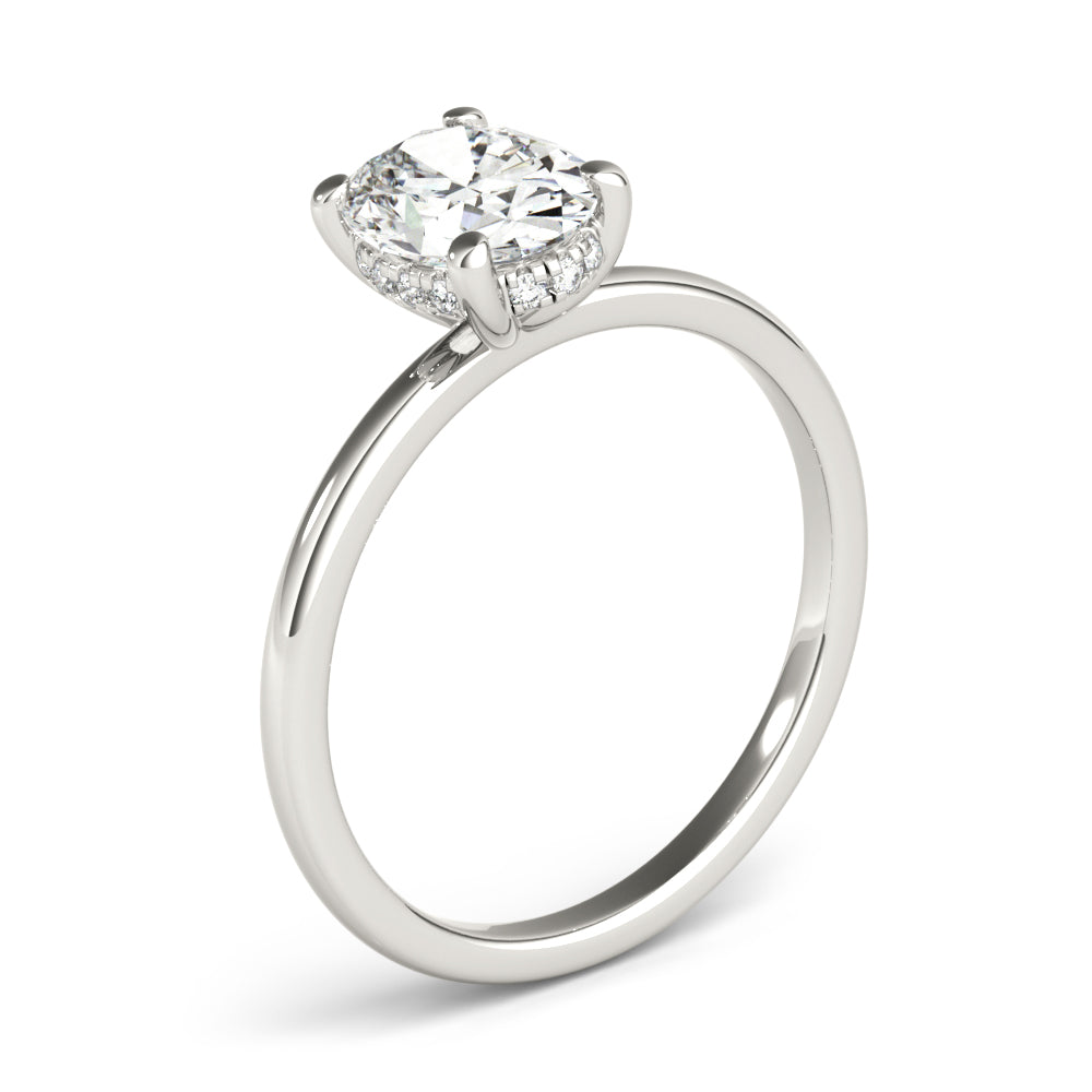 Noelle Oval Diamond Engagement Ring Setting