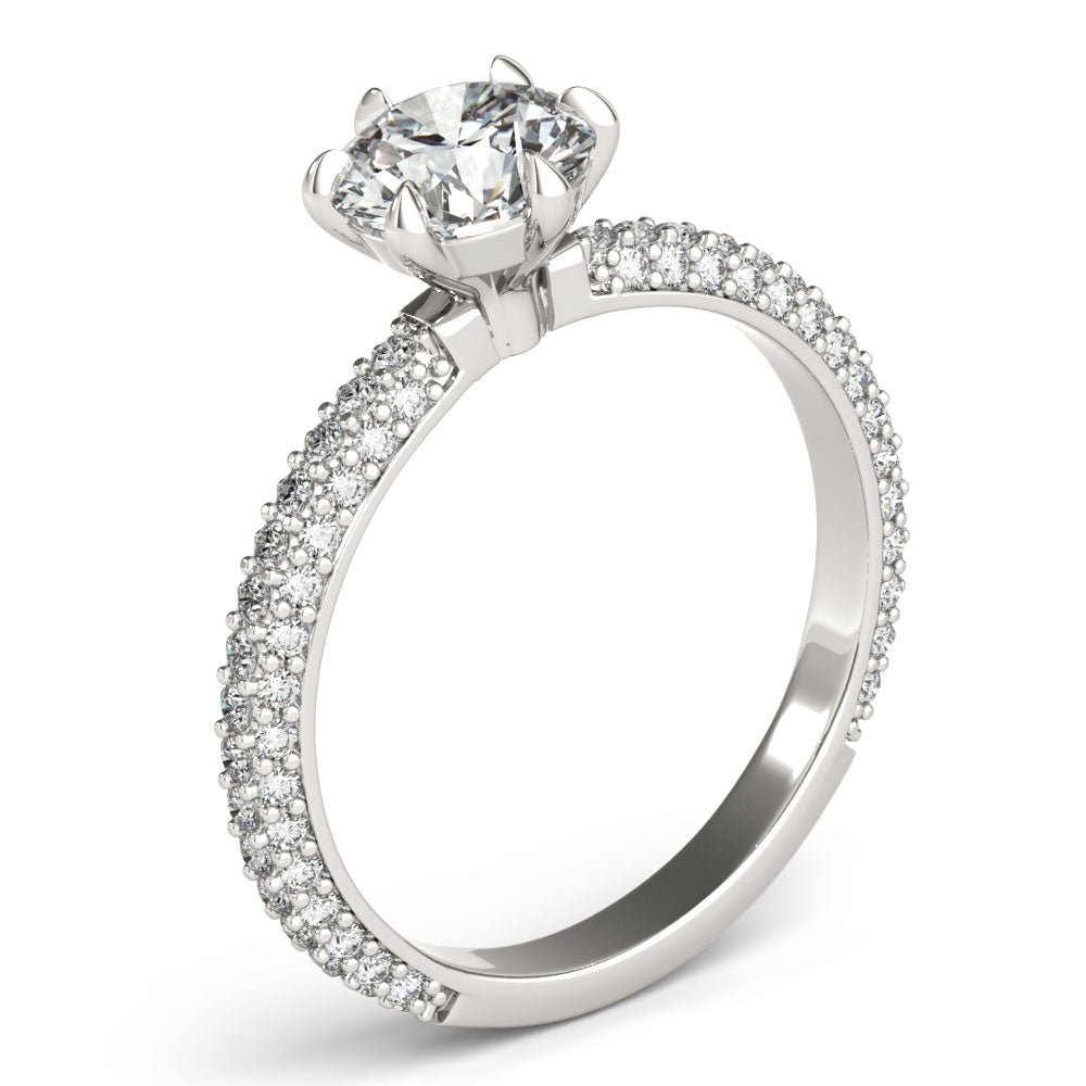 Juliet 6 Prong Diamond Engagement Ring Setting