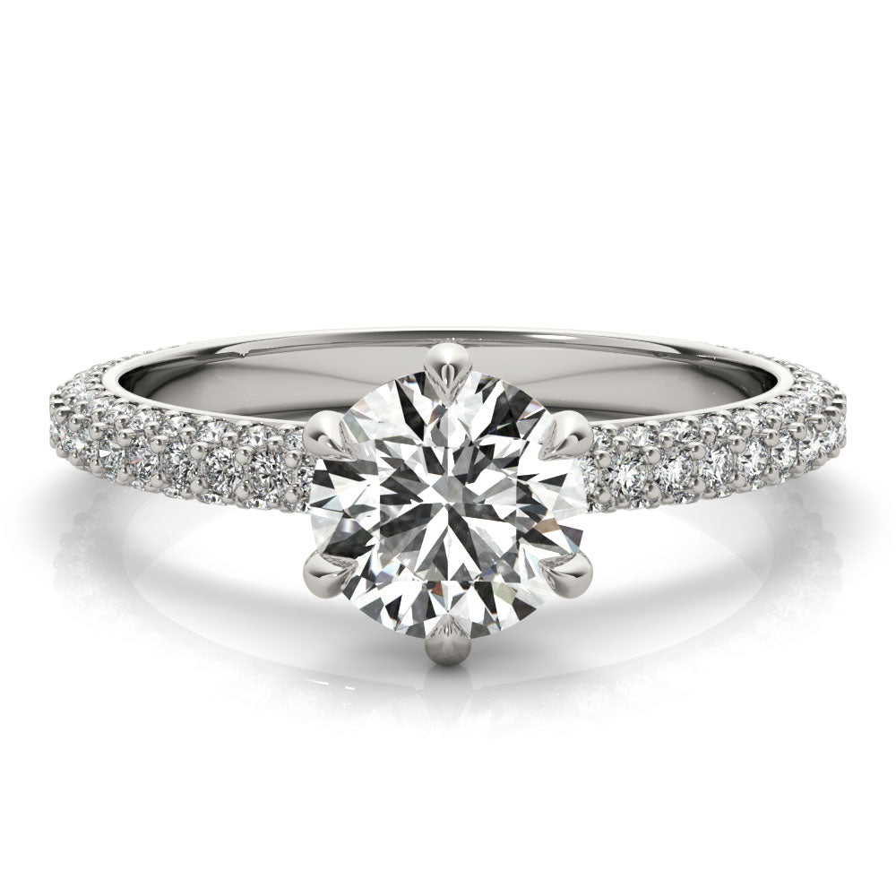 Juliet 6 Prong Diamond Engagement Ring Setting