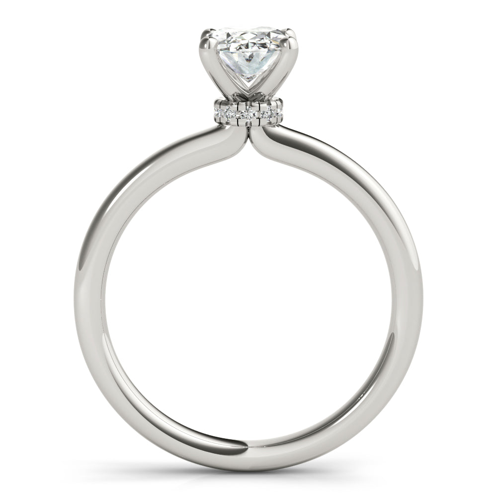 Amira Oval Diamond Engagement Ring Setting
