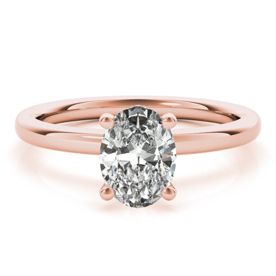 Amira Oval Diamond Engagement Ring Setting
