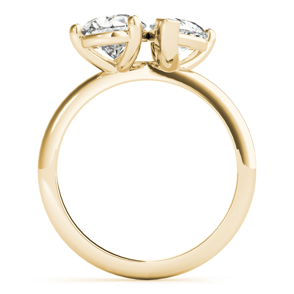 Lara Toi et Moi Double Pear Diamond Engagement Ring Setting