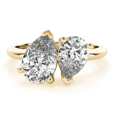 Lara Toi et Moi Double Pear Diamond Engagement Ring Setting