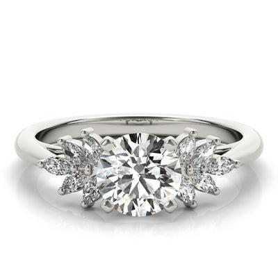 Lola Round Diamond Engagement Ring Setting