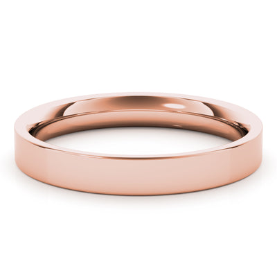 Women's Classic Flat Banded Wedding Ring (Cigar Band)