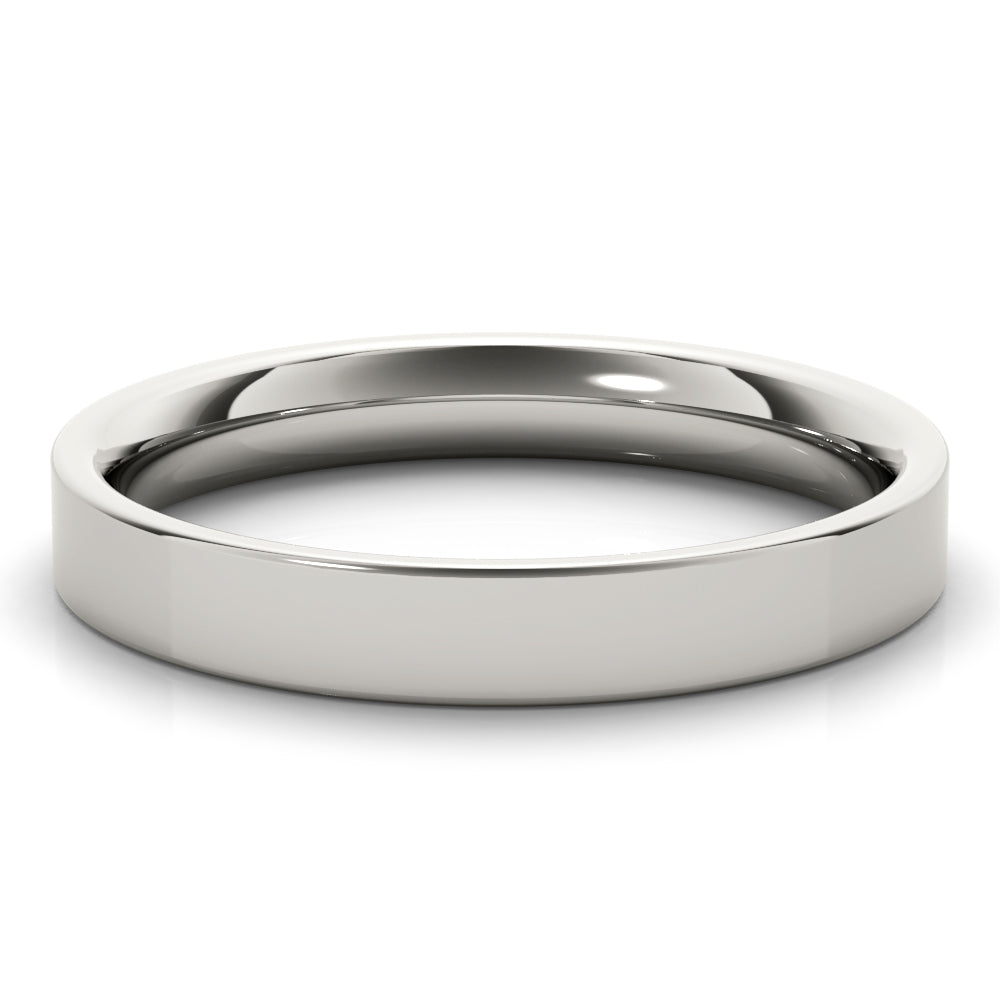 Women's Classic Flat Banded Wedding Ring (Cigar Band)