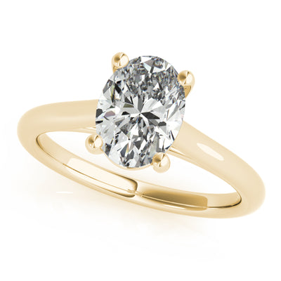 Hannah Oval Solitaire Engagement Ring Setting