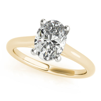 Hannah Oval Solitaire Engagement Ring Setting