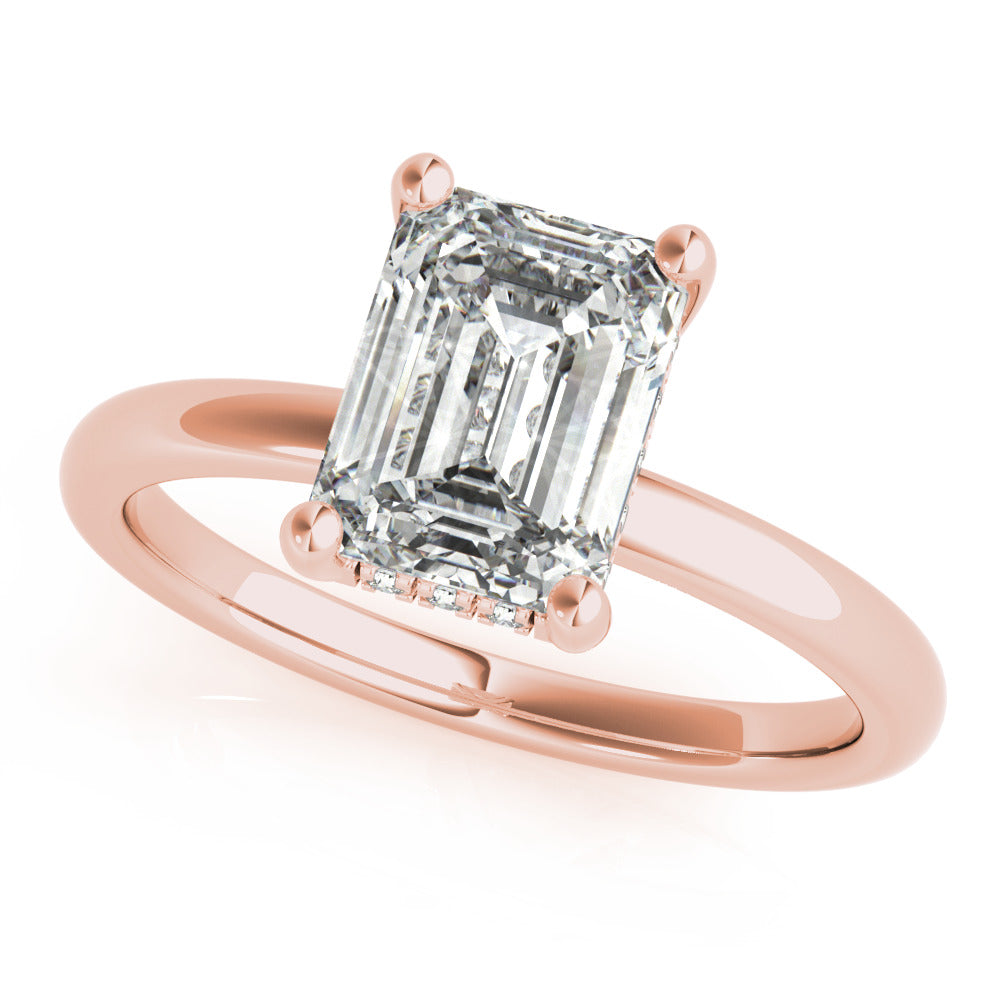 Noelle Emerald Diamond Engagement Ring Setting