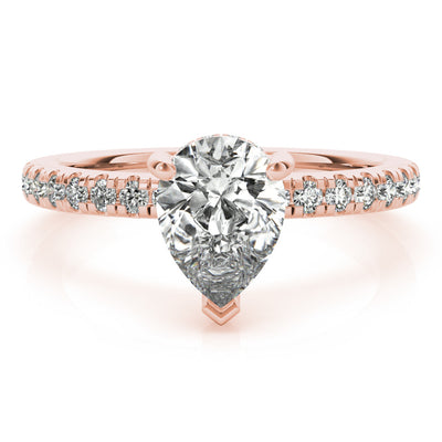 Alyssa Pear Diamond Engagement Ring Setting