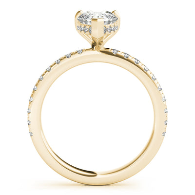 Alyssa Pear Diamond Engagement Ring Setting