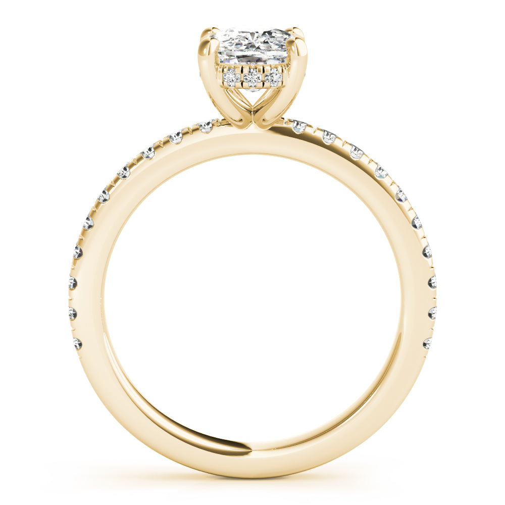 Alyssa Cushion Diamond Engagement Ring Setting