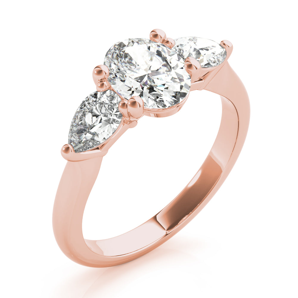 Charlotte Oval Diamond Engagement Ring Setting