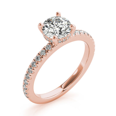 Alyssa Round Diamond Engagement Ring Setting