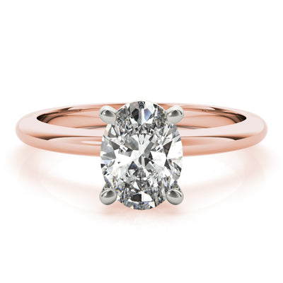 Lara Oval Diamond Engagement Ring Setting