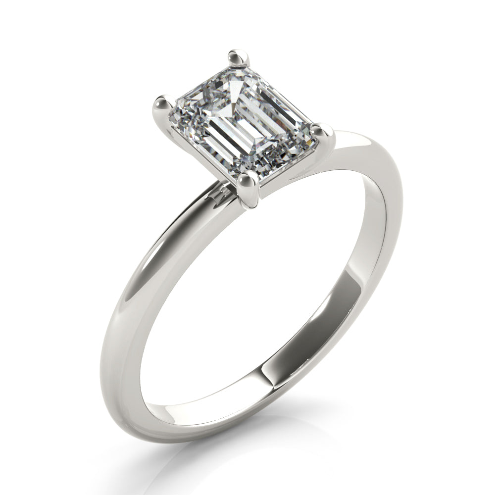 Lara Emerald Diamond Engagement Ring Setting