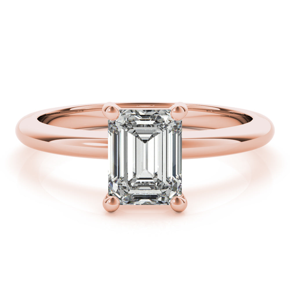 Lara Emerald Diamond Engagement Ring Setting