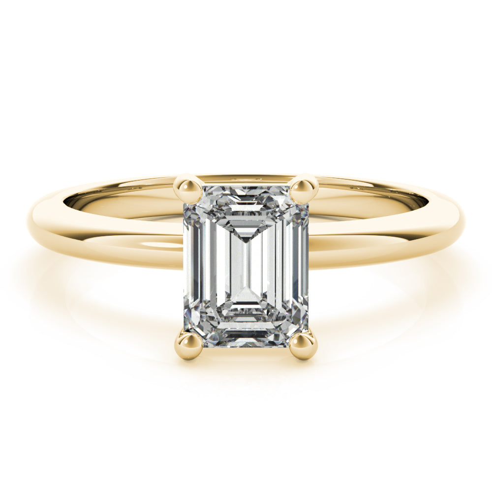 Lara Emerald Diamond Engagement Ring Setting