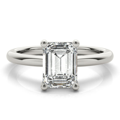 Courtney Emerald Diamond Engagement Ring Setting