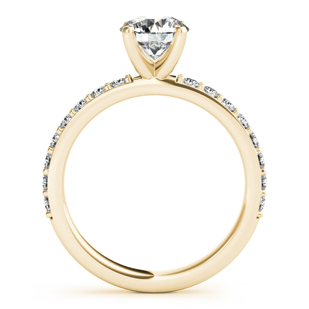 Allegra V-Prong Diamond Engagement Ring Setting