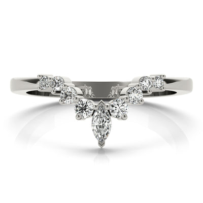 Molly Women's Diamond Chevron Wedding Ring