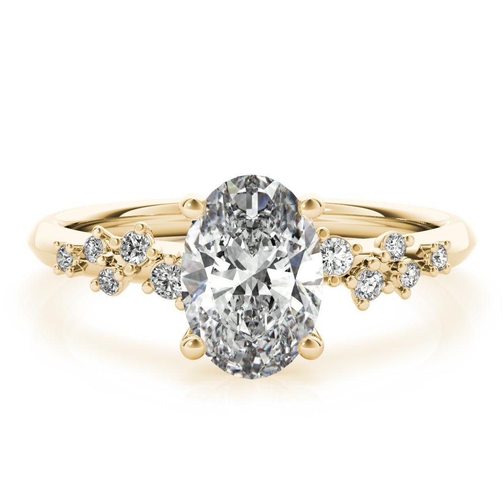 Ivy Oval Diamond Engagement Ring Setting