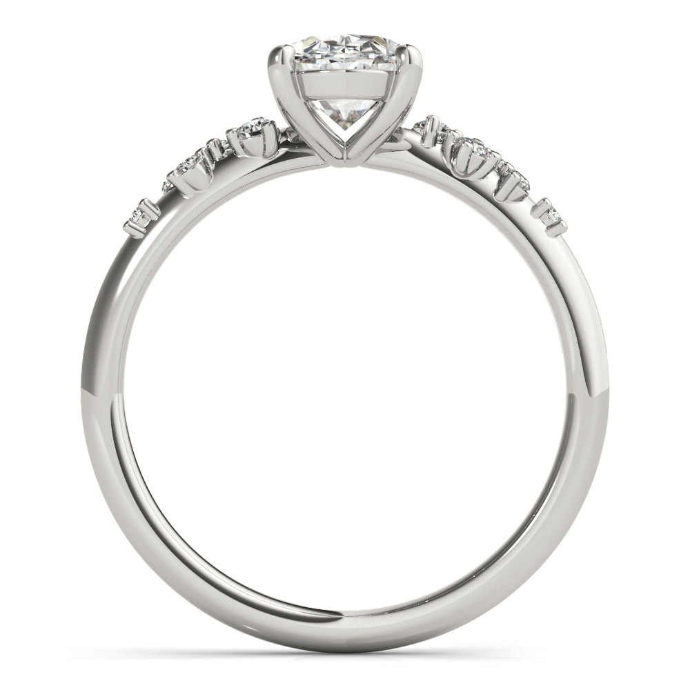 Ivy Oval Diamond Engagement Ring Setting