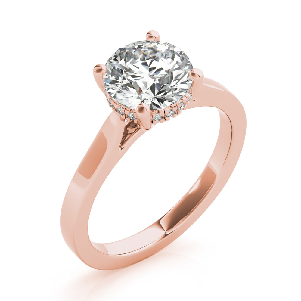 Amelia Hidden Halo Diamond Engagement Ring Setting