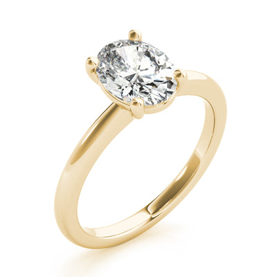 Courtney Oval Diamond Engagement Ring Setting