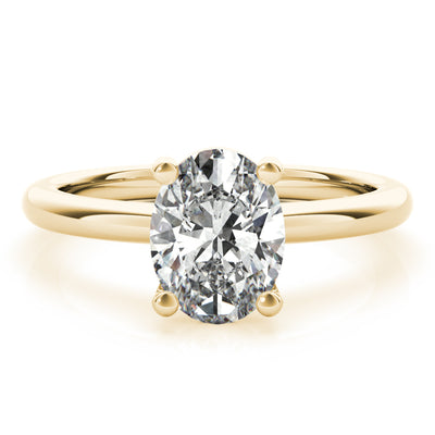 Courtney Oval Diamond Engagement Ring Setting