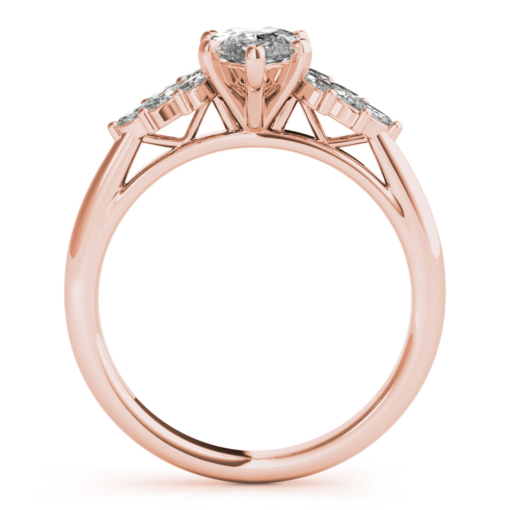 Lola Pear Diamond Engagement Ring Setting