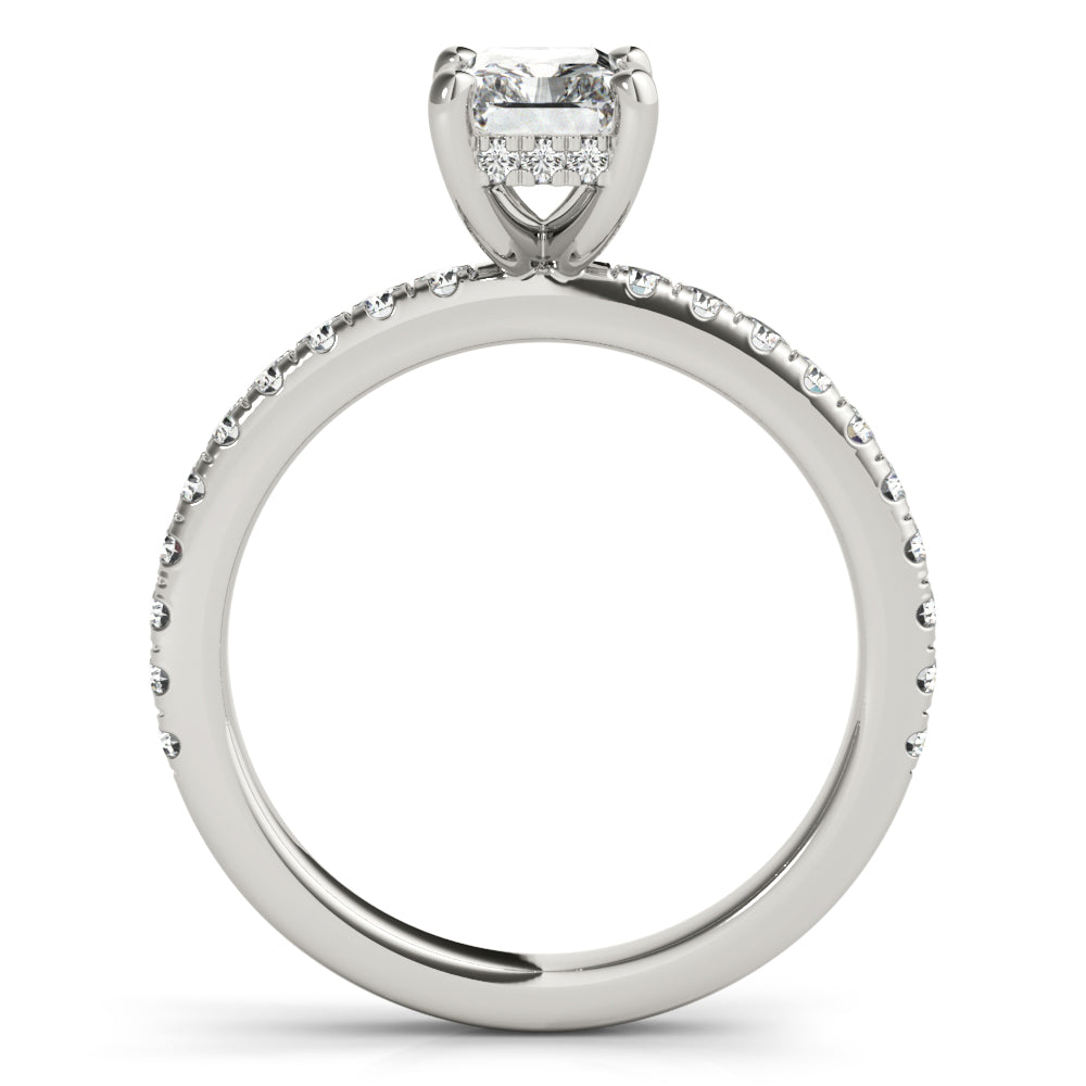 Alyssa Radiant Diamond Engagement Ring Setting