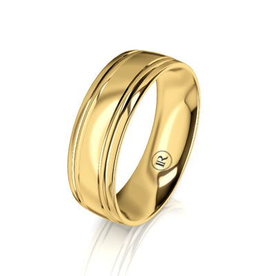 mens gold wedding rings