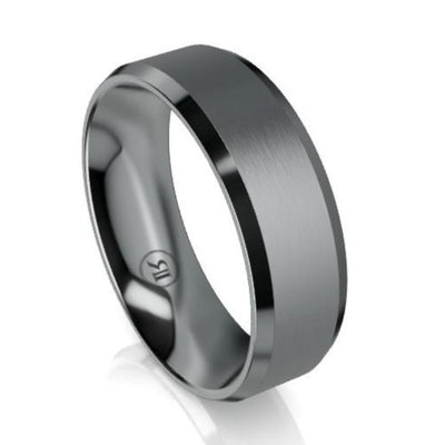 The Vanguard Tantalum Bevelled Wedding Ring